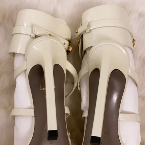 Gucci Vernice crystal Myst C white sandal - Picture 4 of 7